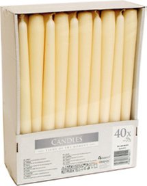 Bougies Coniques pour Chandeliers 24 cm