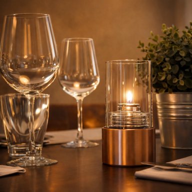 Photophores à huile pour restaurants