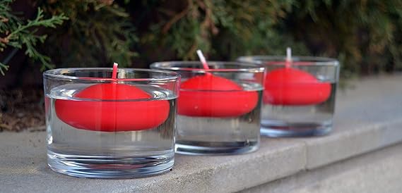 bougies-flottantes-rouges