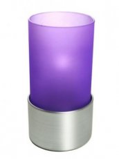Photophore Etoile violet avec base argentée - Pack de 6 porte-bougie