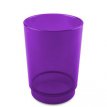 030/172 Photophore Etoile Plastique violet avec base argentée - Pack 6 porte-bougie