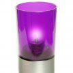 030/172 Photophore Etoile Plastique violet avec base argentée - Pack 6 porte-bougie