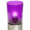 030/172 Photophore Etoile Plastique Violet Base Argent