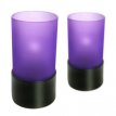 031/007 Photophore Etoile violet avec base noire - Pack 6U