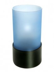 Photophore Etoile bleu avec base noire - Pack 6U