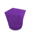 031/142 Photophore Carré Plastique Violet Base Noire