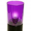 031/172 Photophore Etoile Plastique violet avec base noire - Pack 6 porte-bougie