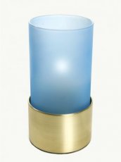 Photophore Etoile bleu avec base dorée - Pack 6U