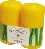 340290 085 000 Bougie Pilier Citronnelle 5 x 10 cm